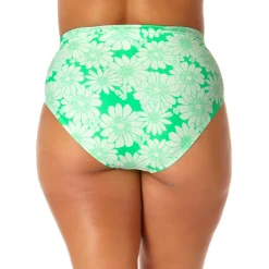 Plus Floral Print Summer Swim Bottom Separates