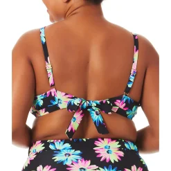 Plus Floral V-Wire Bikini Swim top