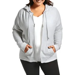 Plus Heathered Fitness Hoodie