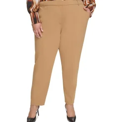 Plus High Rise Ankle Straight Leg Pants