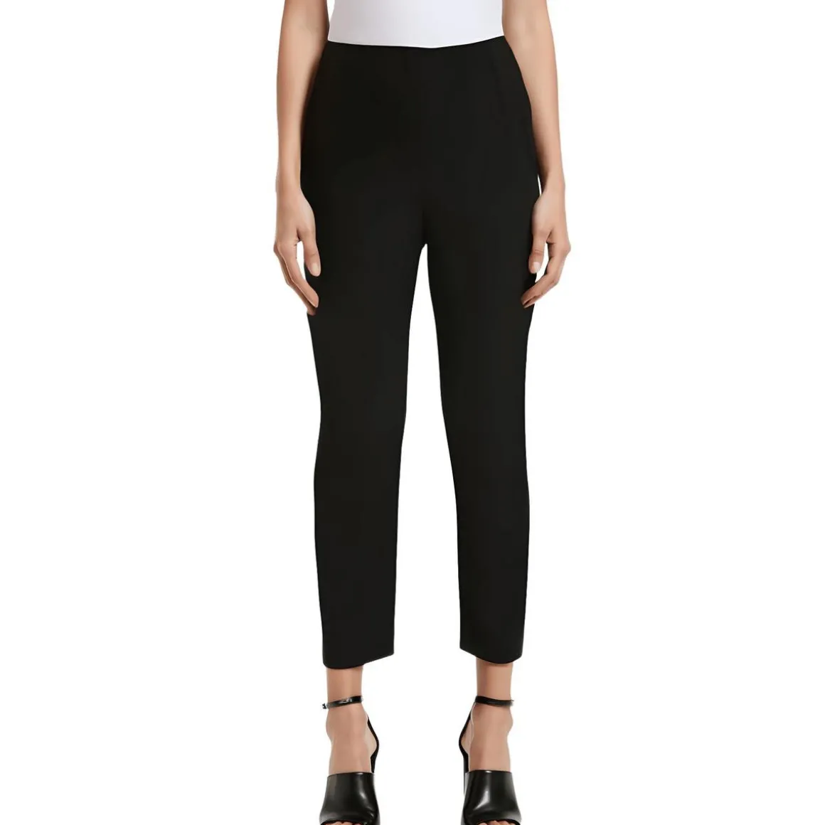 Plus High Rise Ankle Straight Leg Pants