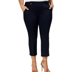 Plus High Rise Ankle Trouser Pants