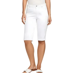 Plus High Rise Knee Length Capri Jeans