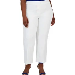 Plus High Rise Stretch Straight Leg Pants