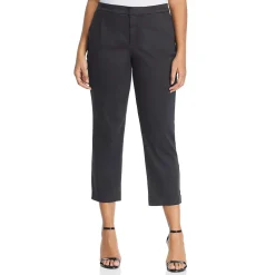 Plus High-Rise Cropped Ankle Pants