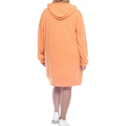 Plus Hooded Mini Sweatshirt Dress