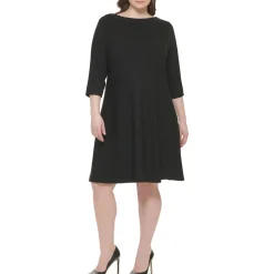 Plus Knee Length Embellished Shift Dress