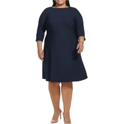 Plus Knee Length Embellished Shift Dress