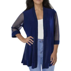 Plus Knit Glitter Jacket