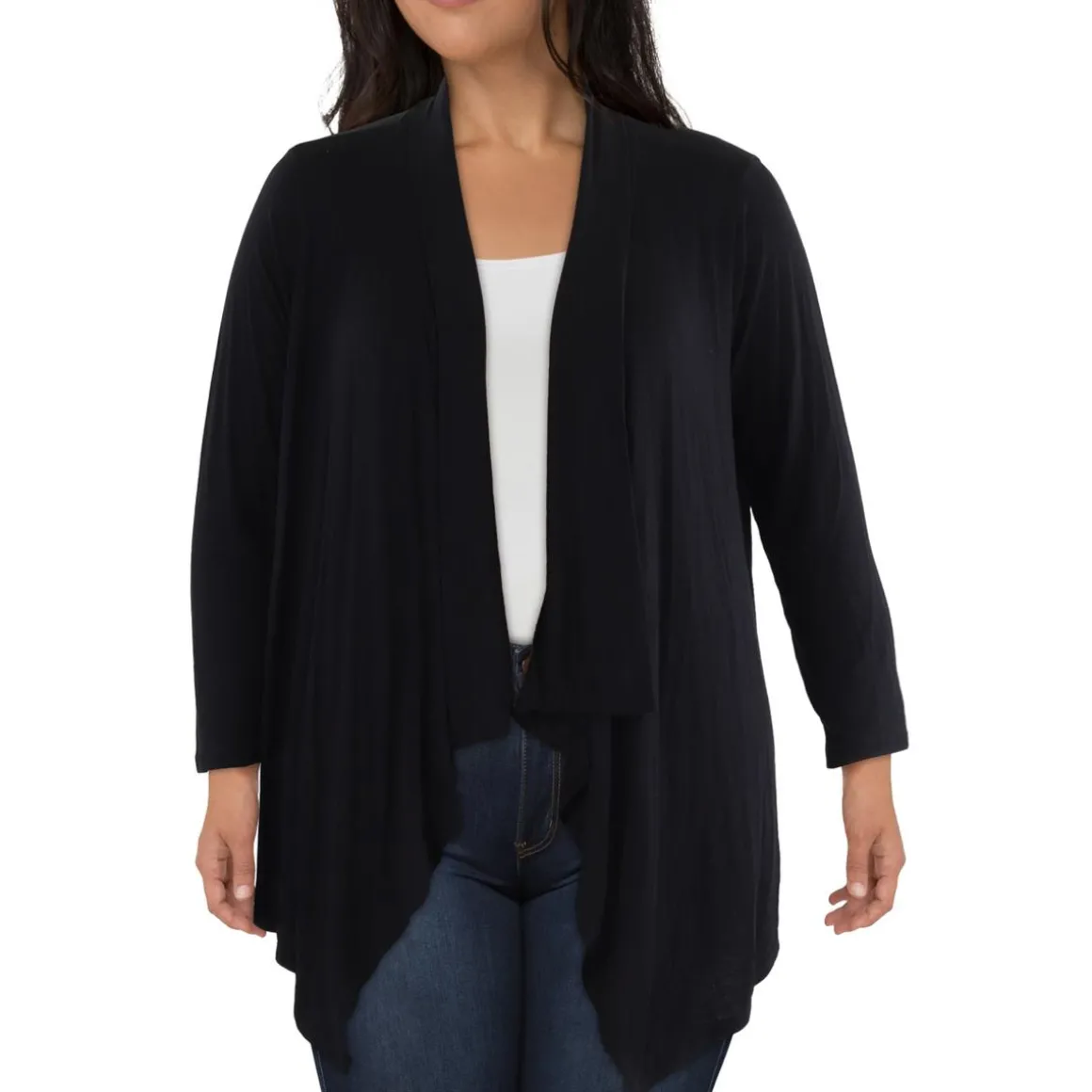 Plus Knit Rayon Cardigan Sweater