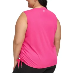 Plus Knit Shirred Pullover Top