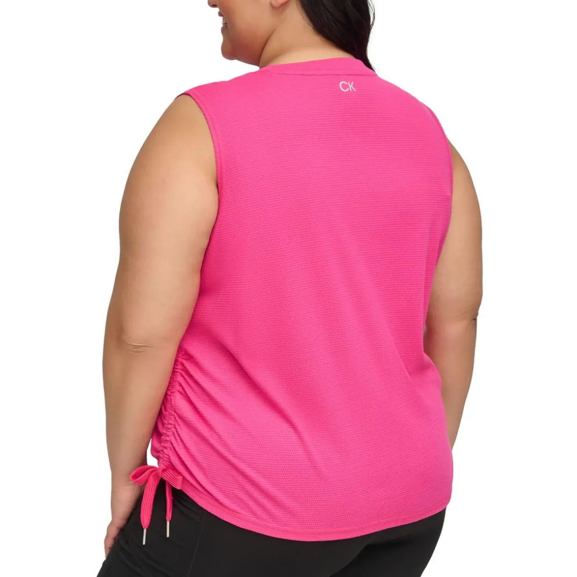 Plus Knit Shirred Pullover Top