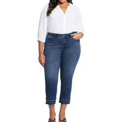 Plus Marilyn Denim Cotton Straight Leg Jeans