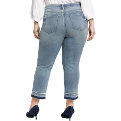 Plus Marilyn Denim Cotton Straight Leg Jeans