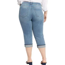Plus Marilyn Denim Cotton Cropped Jeans