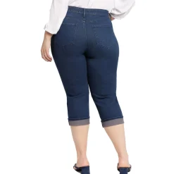 Plus Marilyn Denim Cotton Cropped Jeans