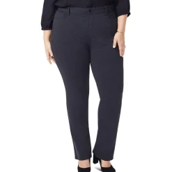 Plus Marilyn Heathered Ponte Straight Leg Pants