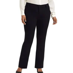 Plus Marilyn Heathered Ponte Straight Leg Pants