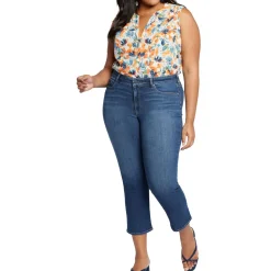 Plus Marilyn Pocket Cotton Ankle Jeans