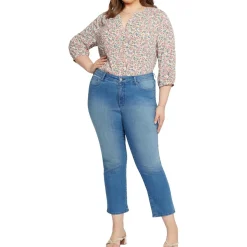 Plus Marilyn Pocket Cotton Ankle Jeans