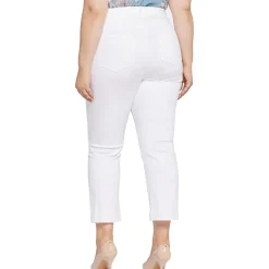 Plus Marilyn Raw Hem Denim Straight Leg Jeans