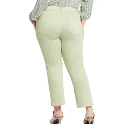 Plus Marilyn Solid Denim Straight Leg Jeans