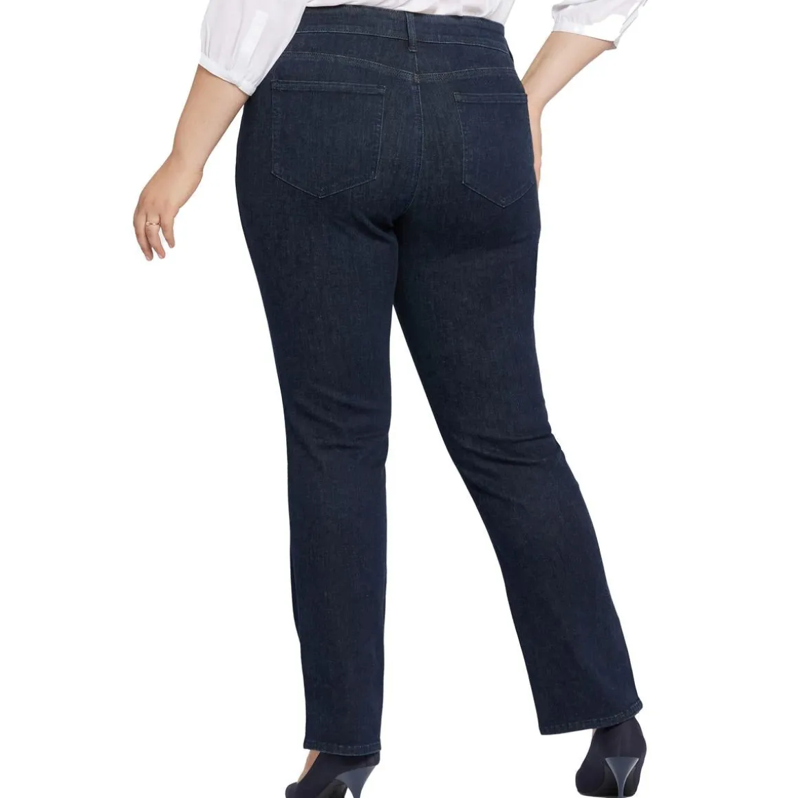 Plus Marilyn Stretch Denim Straight Leg Jeans