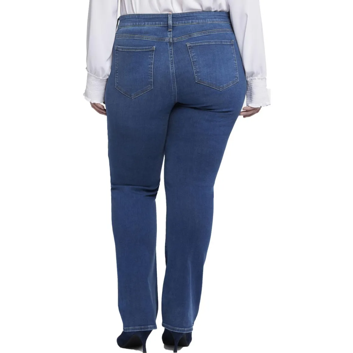Plus Marilyn Stretch Denim Straight Leg Jeans