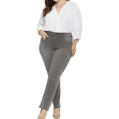 Plus Marilyn Stretch Denim Straight Leg Jeans