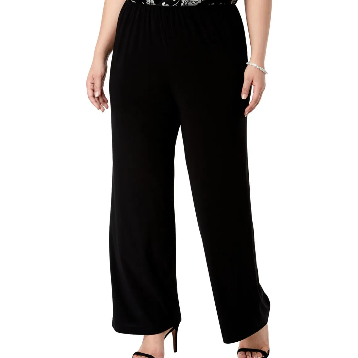 Plus Matte Jersey Straight Leg Pants