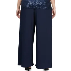 Plus Matte Jersey Straight Leg Pants