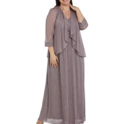 Plus Mesh Glitter Duster Blazer