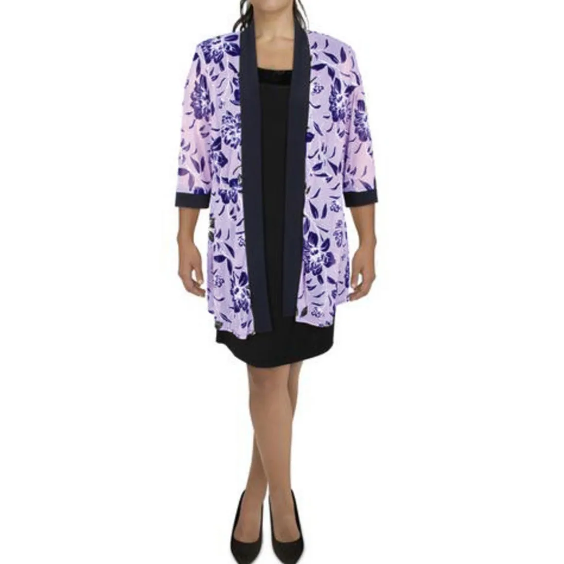 Plus Mesh Sheer Duster Blazer