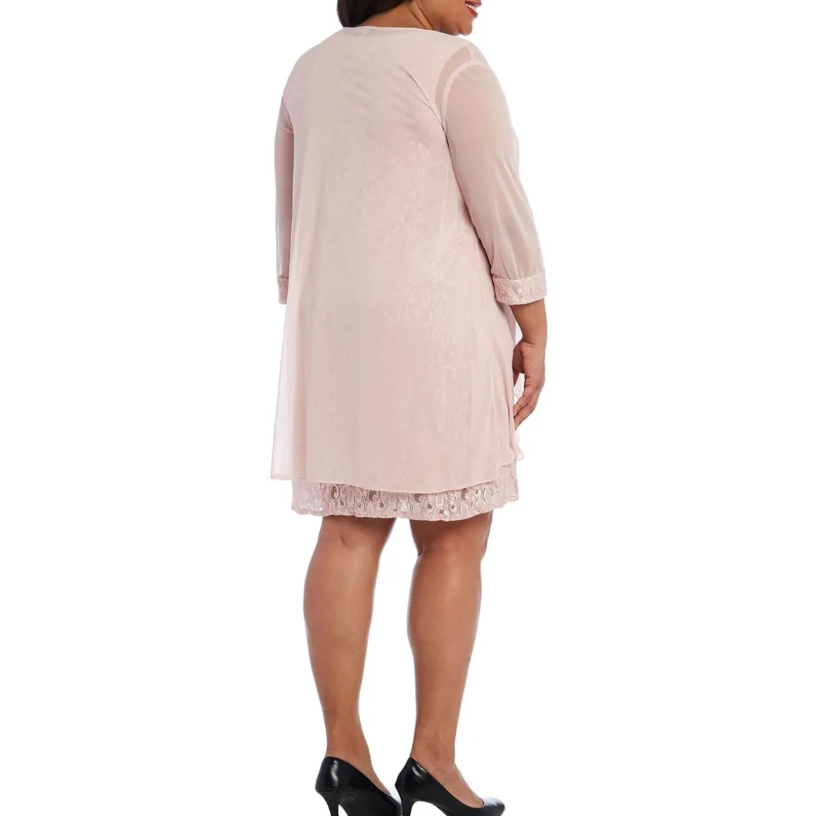 Plus Mesh Sheer Topper Jacket