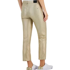 Plus Metallic High Rise Skinny Jeans