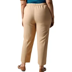 Plus Mid-Rise Stretch Straight Leg Pants