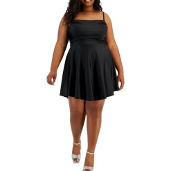 Plus Party Mini Fit & Flare Dress