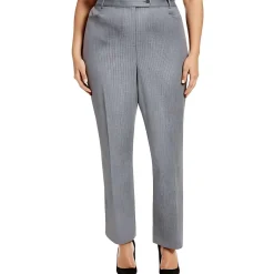 Plus Pinstripe Wide Leg Pants