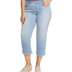 Plus Piper Relaxed Denim Cropped Jeans