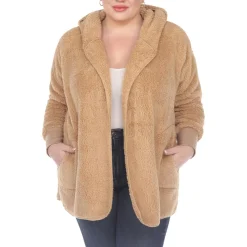 Plus Plush Long Sleeves Fleece Jacket