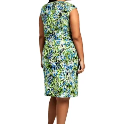 Plus Printed Sheath Dress