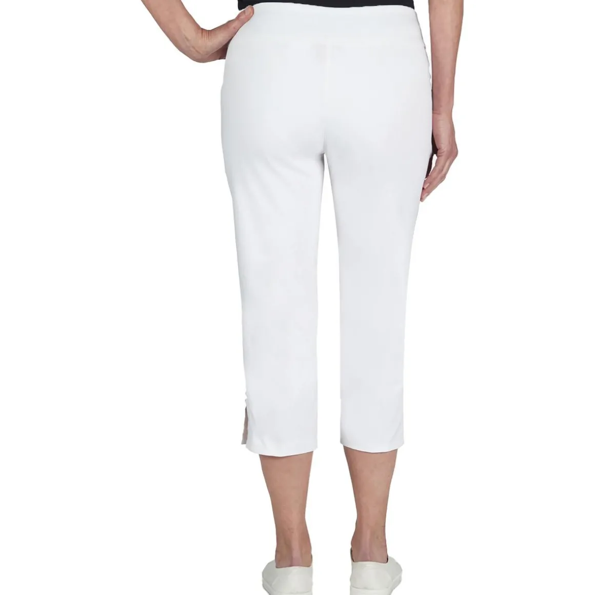 Plus Pull On Stretch Capri Pants