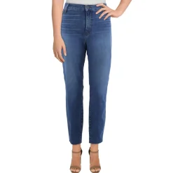 Plus Raw Hem Denim Ankle Jeans