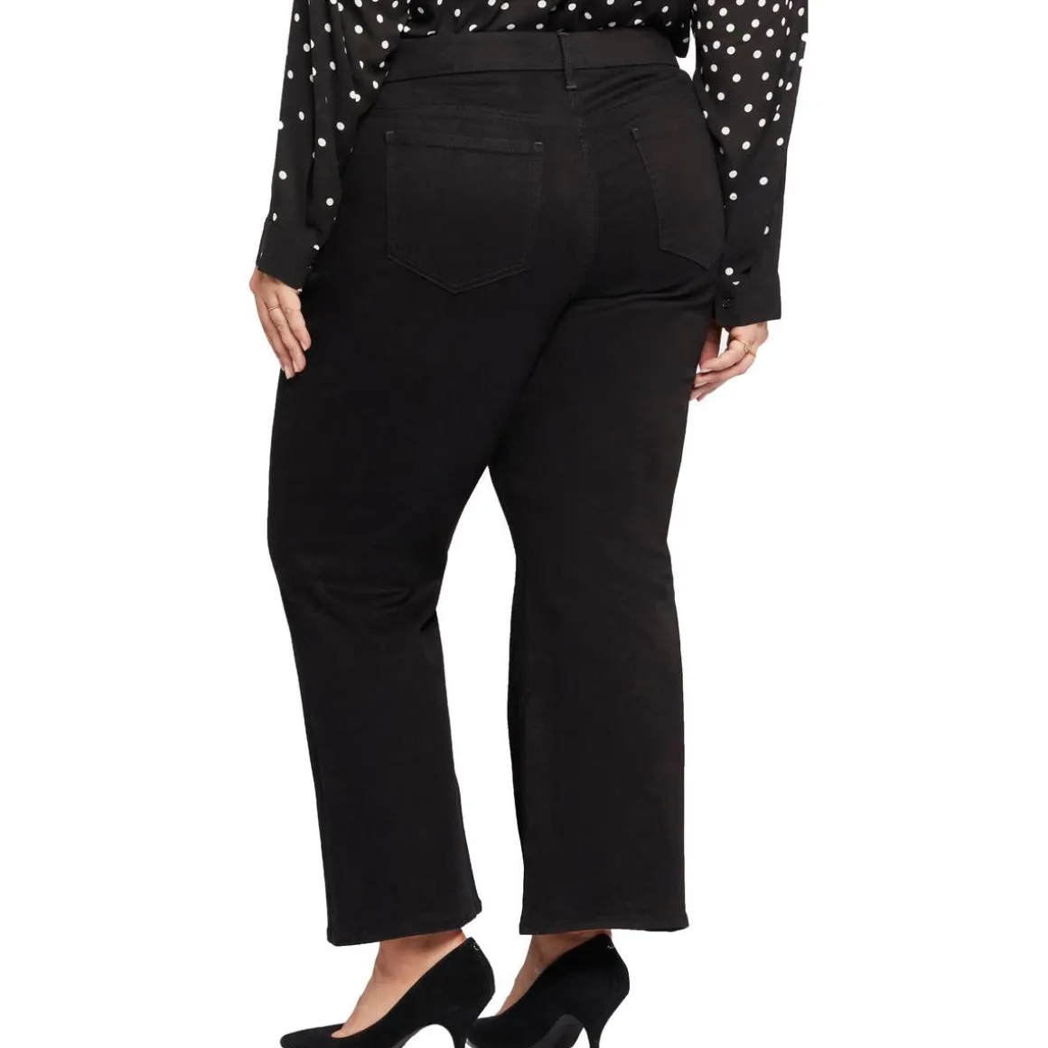 Plus Relaxed Denim Flared Jeans