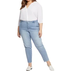 Plus Relaxed Denim Tapered Leg Jeans