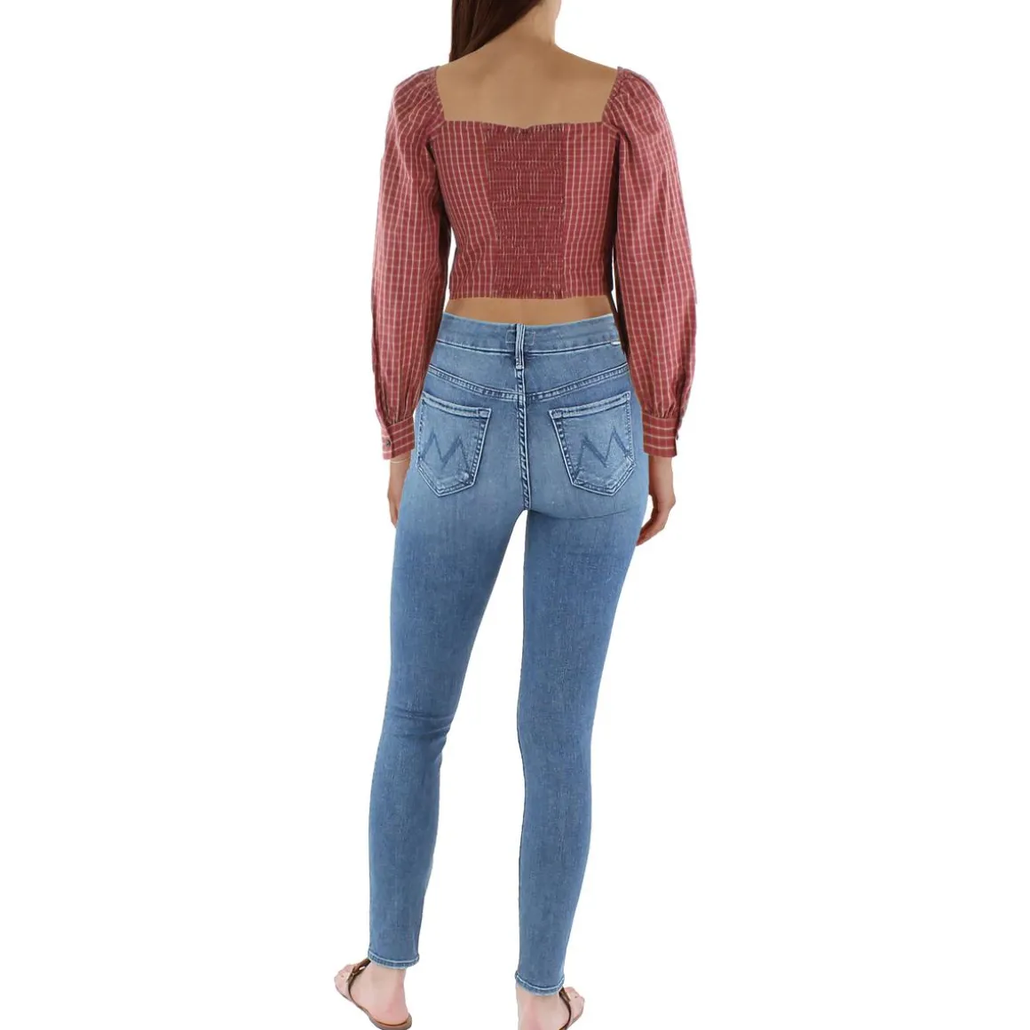 Plus Ruched 100% Cotton Cropped