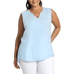 Plus Ruched Modal Pullover Top