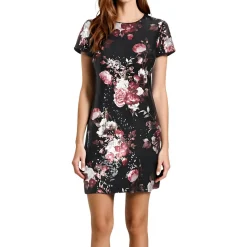 Plus Sequined Mesh Shift Dress