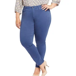 Plus Sheri Slim Mid-Rise Stretch Straight Leg Jeans