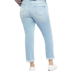 Plus Sheri Tummy Slimming Denim Ankle Pants
